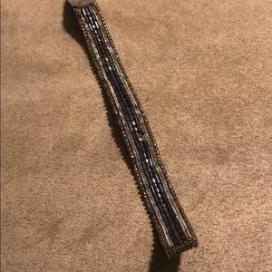 🍀 4/$15! Velcro beaded sparkly cuff bracelet.